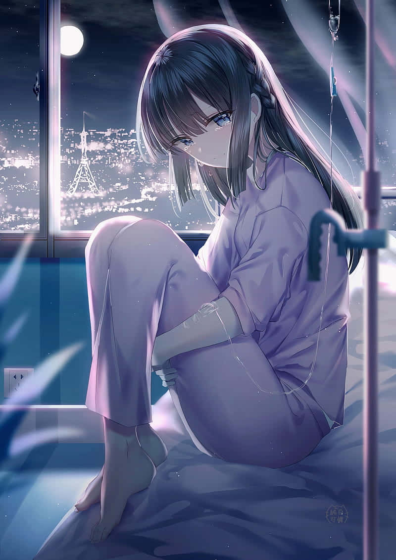 alone sad anime girl pfp 0030