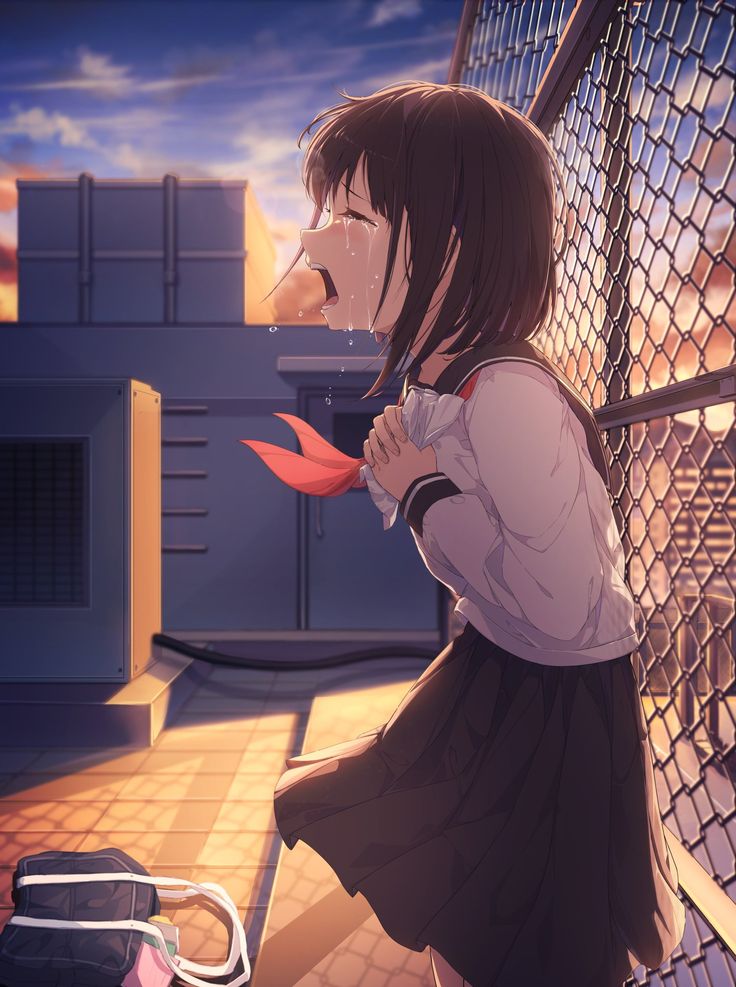 alone sad anime girl pfp 0069