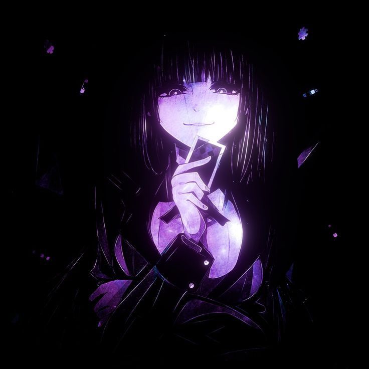 best dark purple anime pfp for Discord