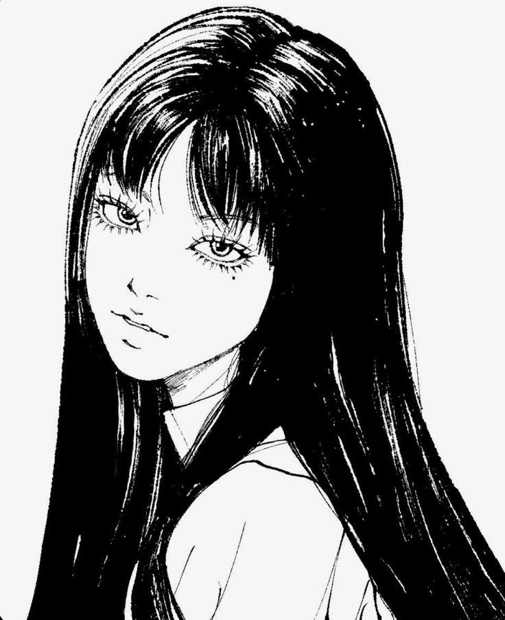 black and white anime pfp 0027