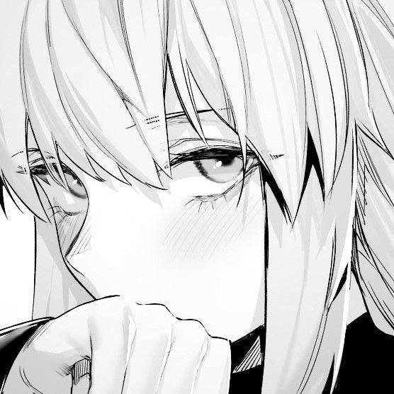 black and white anime pfp 0042