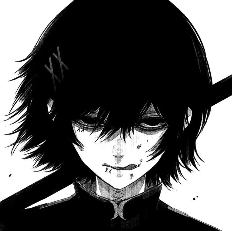 black and white anime pfp 0080