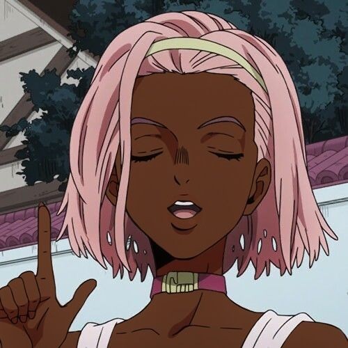 black anime girl pfp 0036