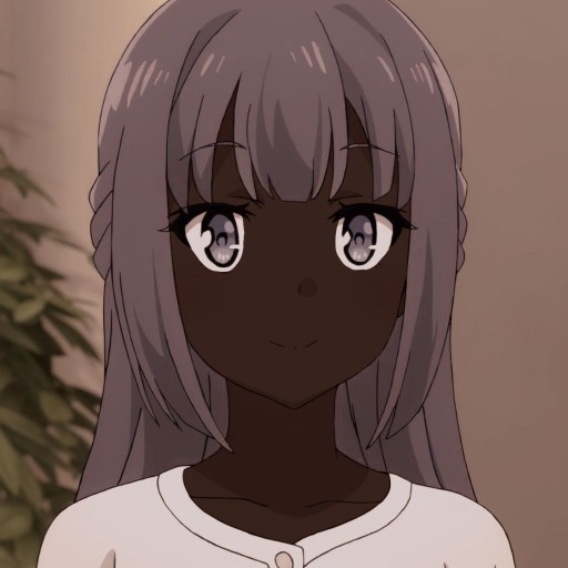 black anime girl pfp 0044