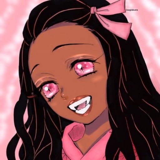 black anime girl pfp 0069