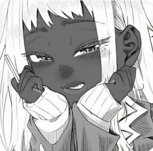 black anime girl pfp 0089