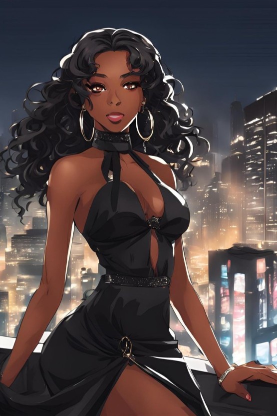 black anime girl profile picture collection