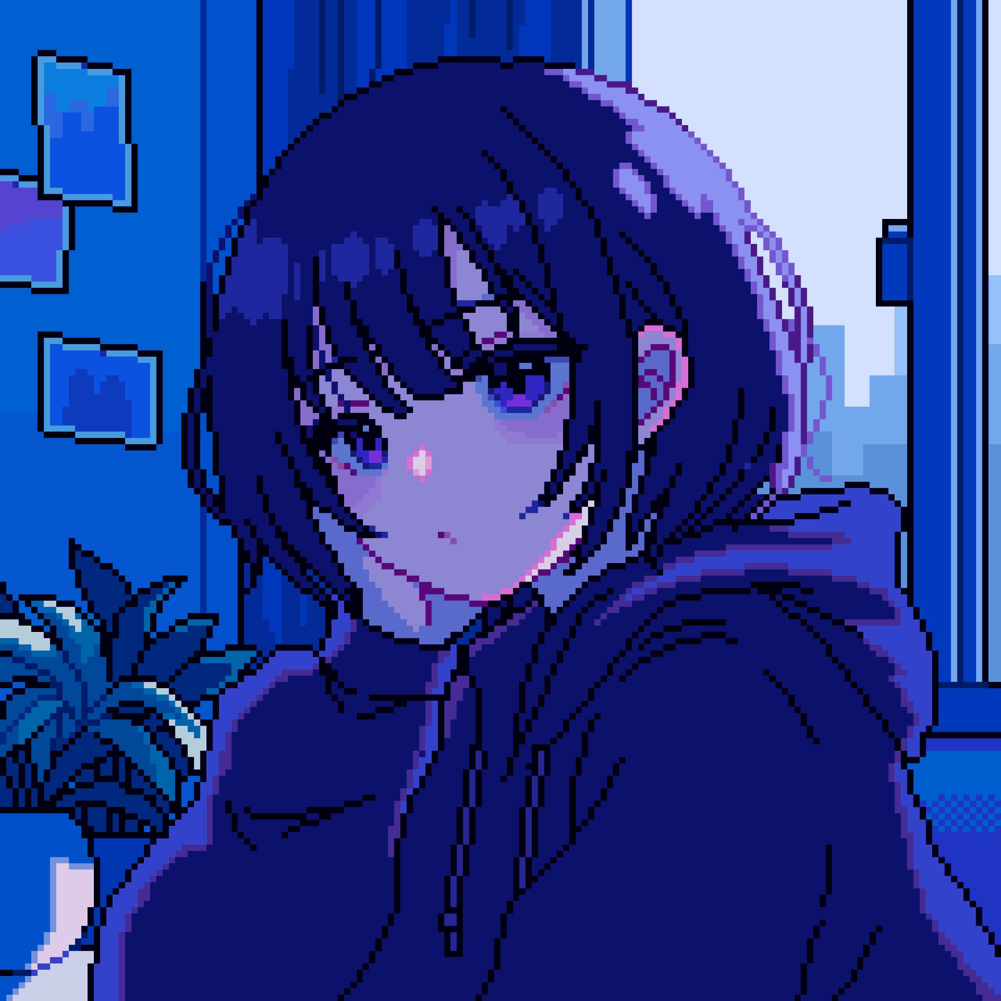 blue anime pfp 0036