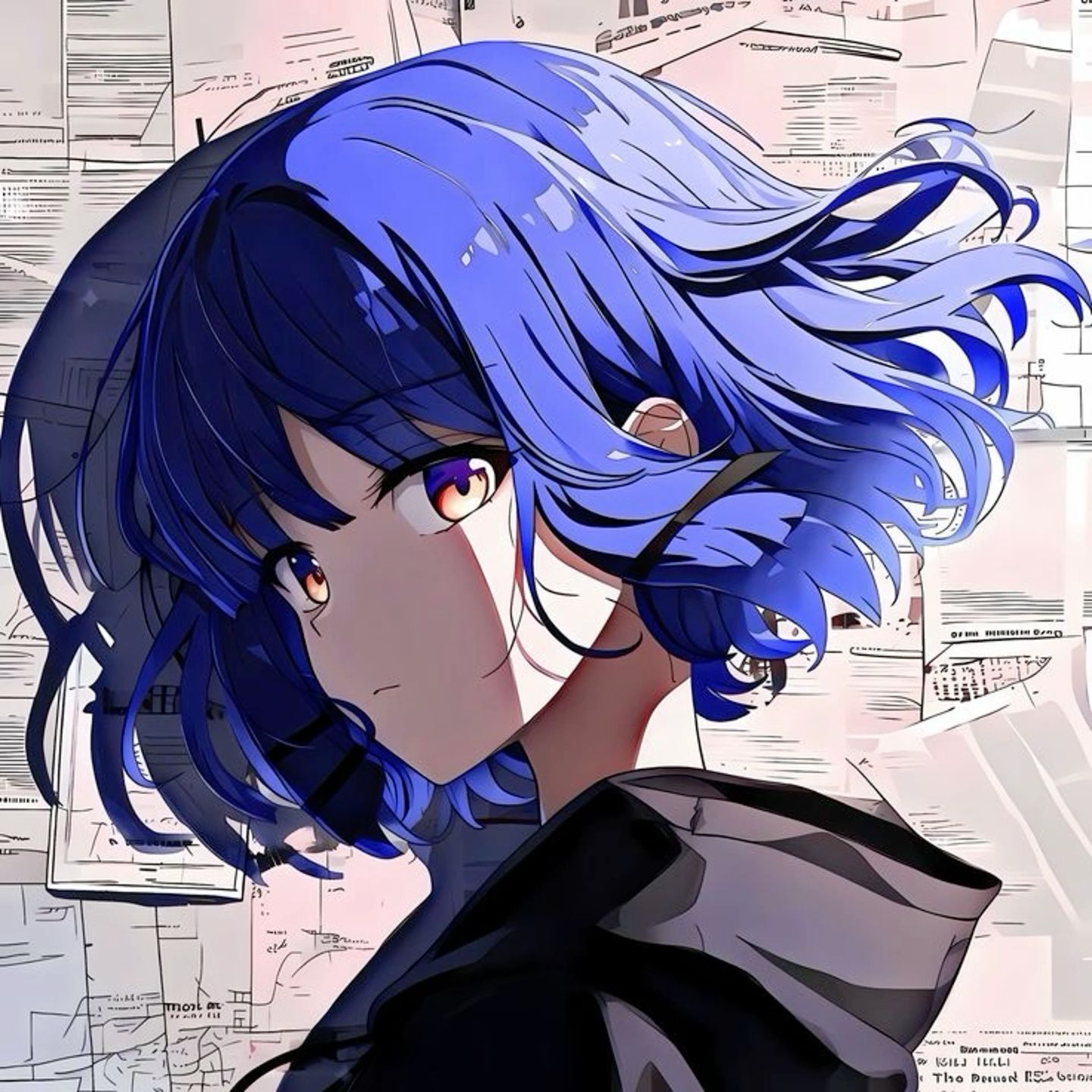 blue anime pfp 0040