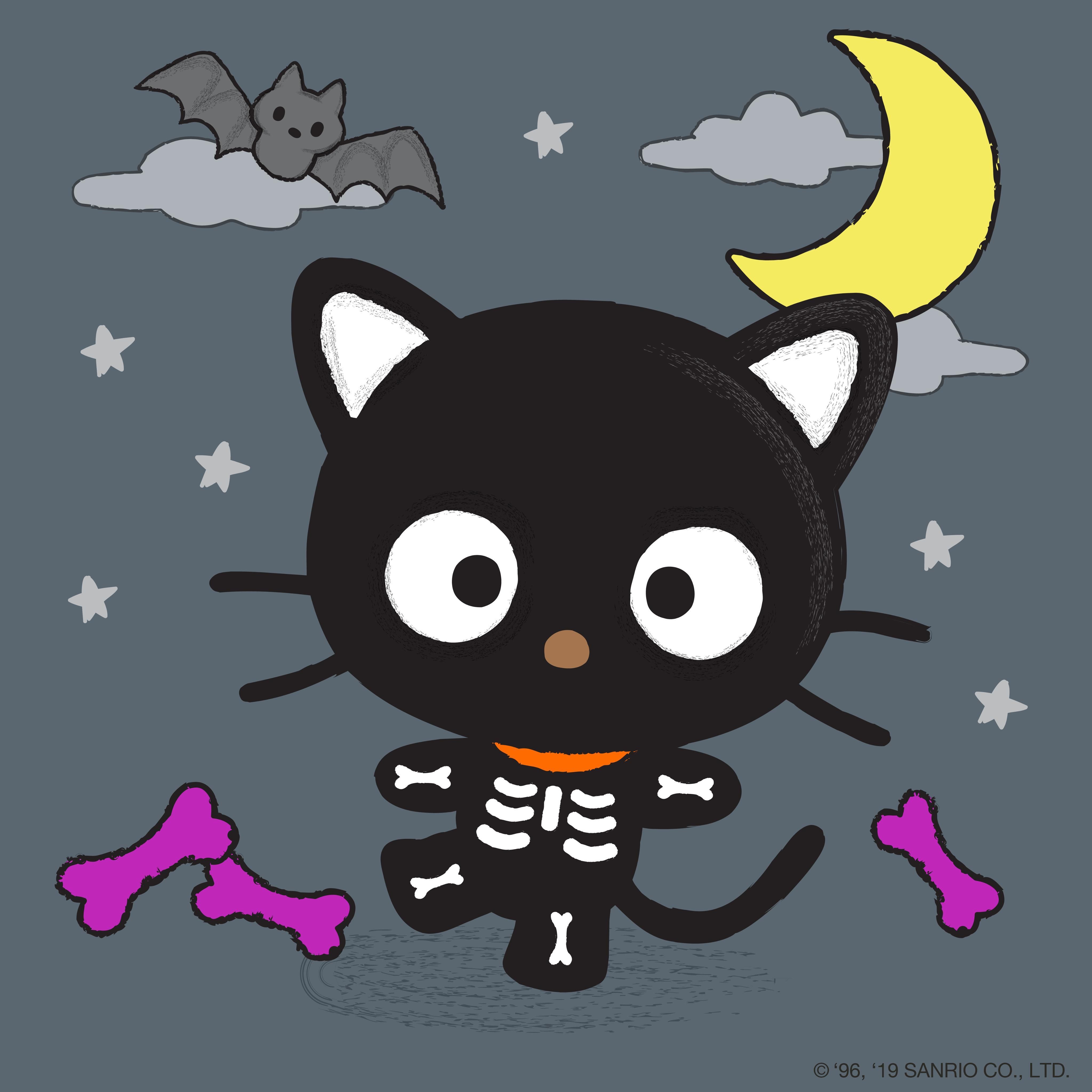 colorful hello kitty halloween pfp illustrations