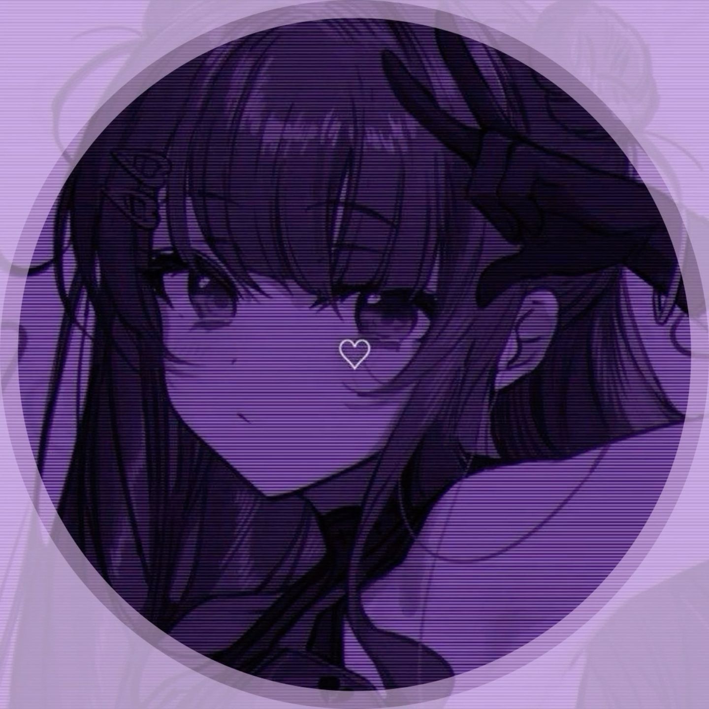 custom dark purple anime pfp