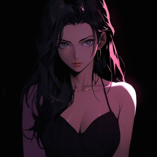 dark anime girl pfp for gamers