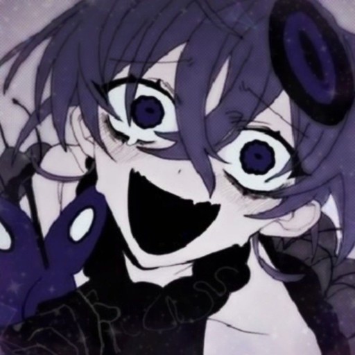 dark anime girl pfp for social media