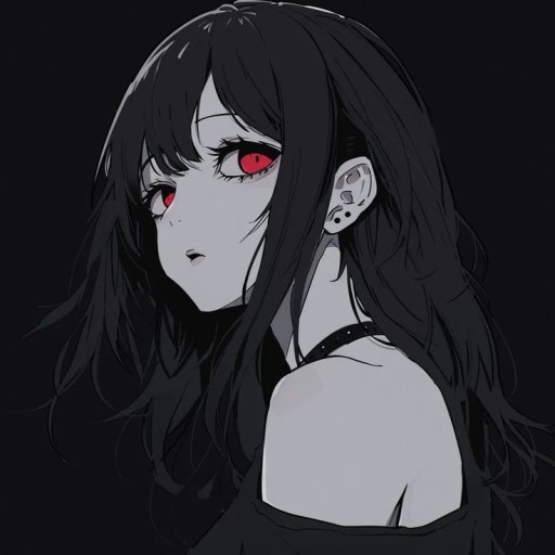 dark anime girl pfp 0088