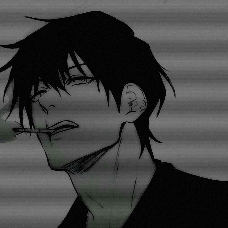 dark hot anime boy pfp 0035