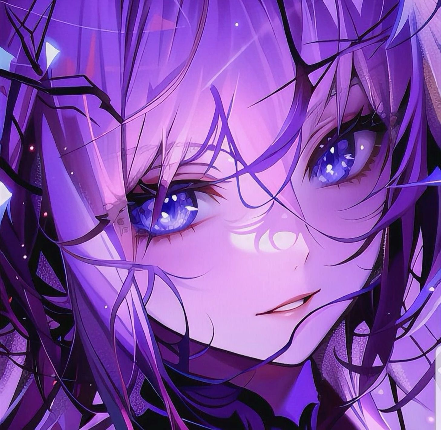 dark purple anime pfp for gaming