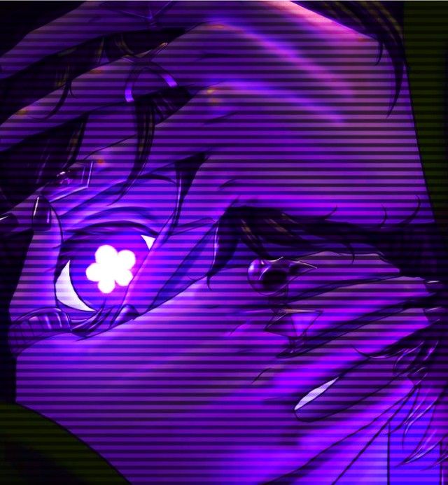 dark purple anime pfp