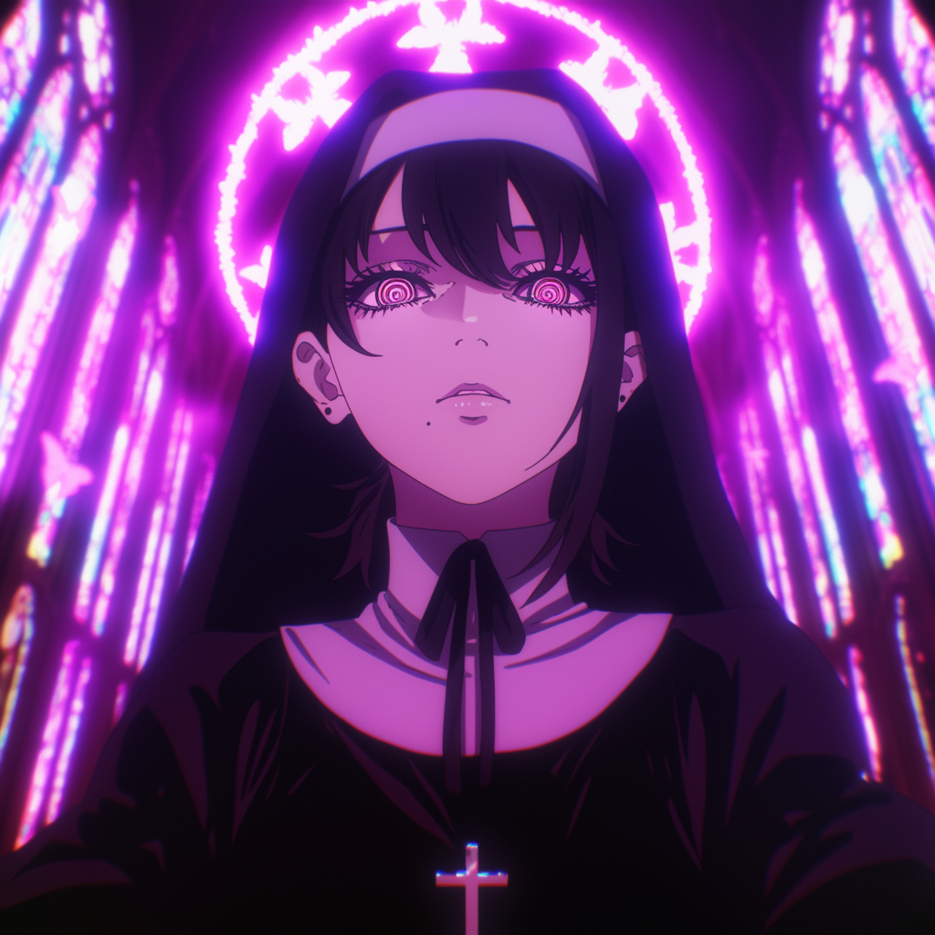 dark purple anime pfp 0023