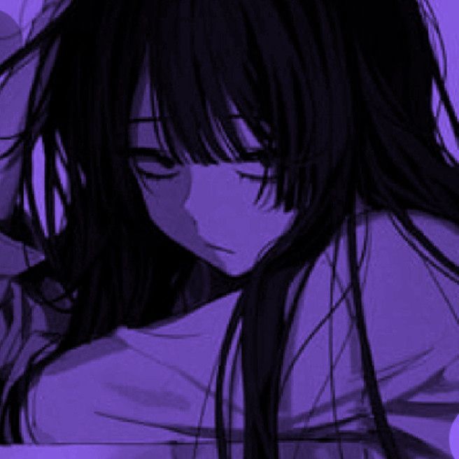 dark purple anime pfp 0024