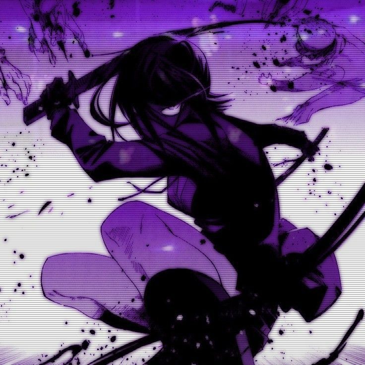 dark purple anime pfp 0025