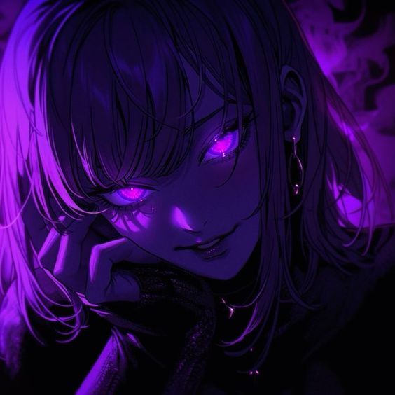 dark purple anime pfp 0030