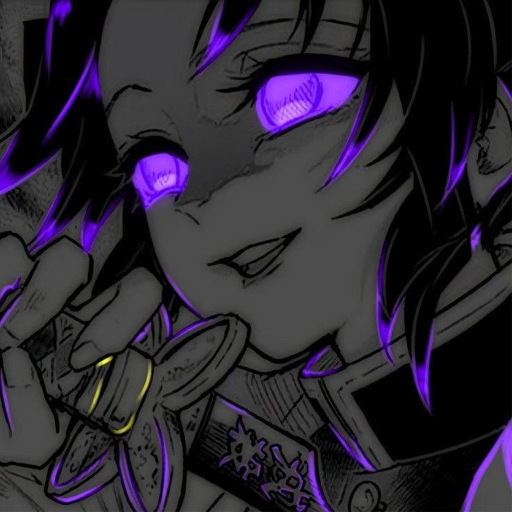 dark purple anime pfp 0031