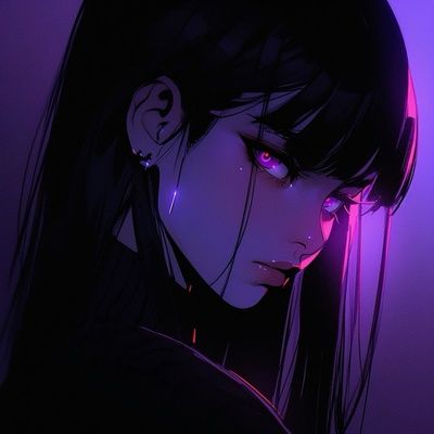 dark purple anime pfp 0034