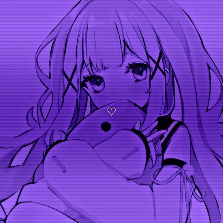 dark purple anime pfp 0039