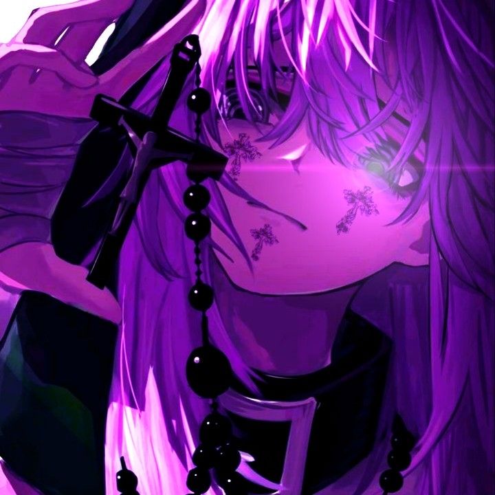 dark purple anime pfp 0049