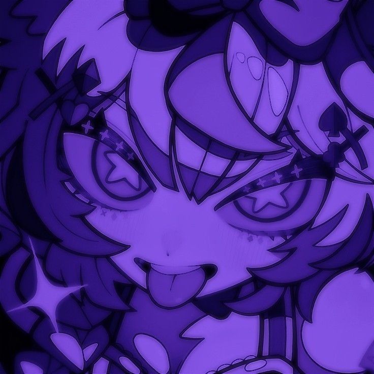 dark purple anime pfp 0052