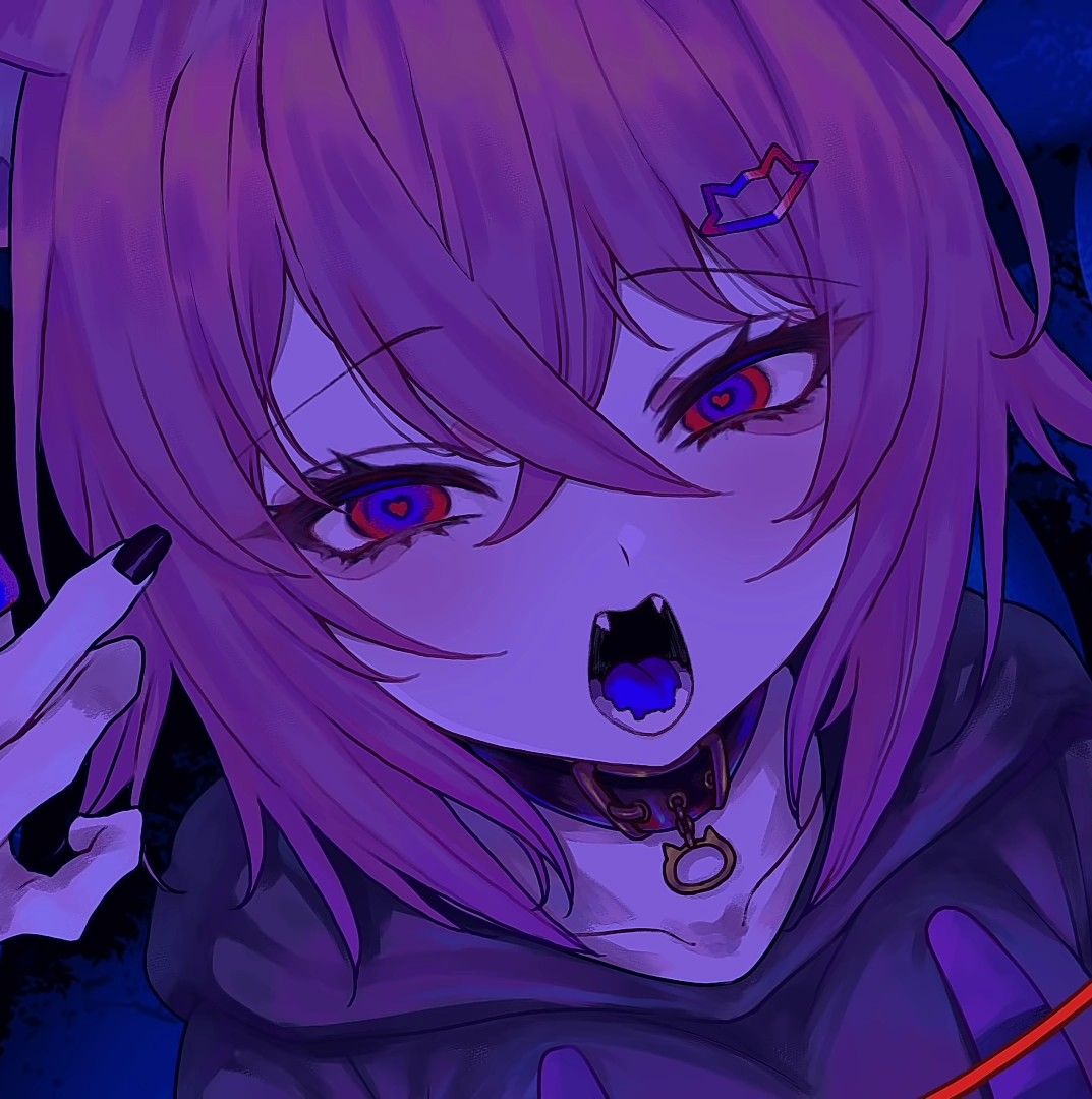 dark purple anime pfp 0063