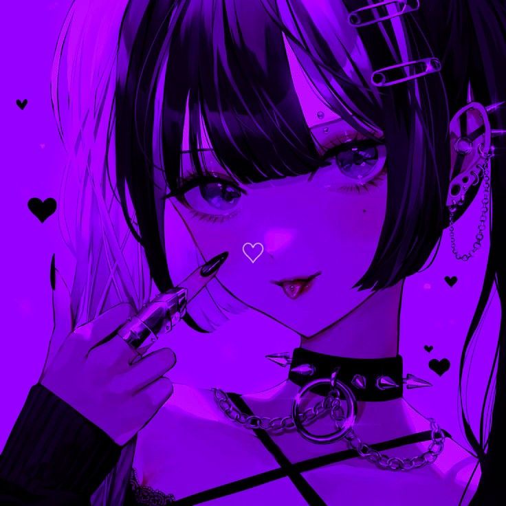 dark purple anime pfp 0065