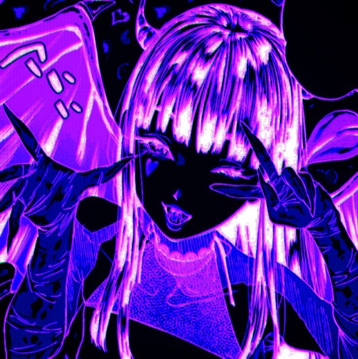 dark purple anime pfp 0085