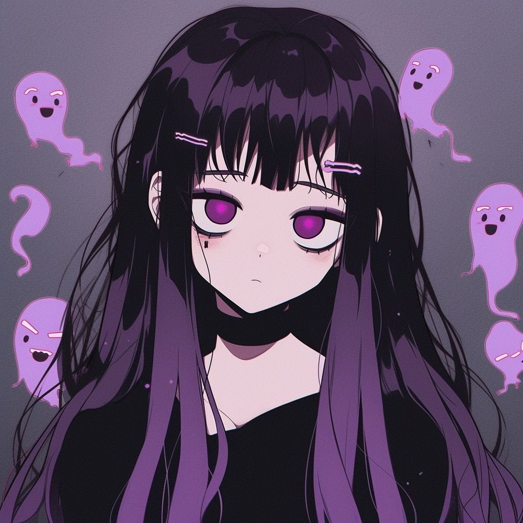 dark purple anime pfp 0087