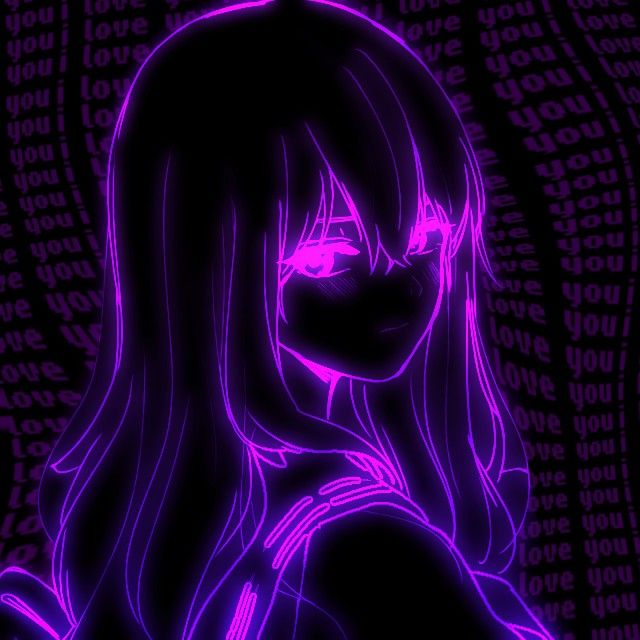 dark purple anime pfp 0094