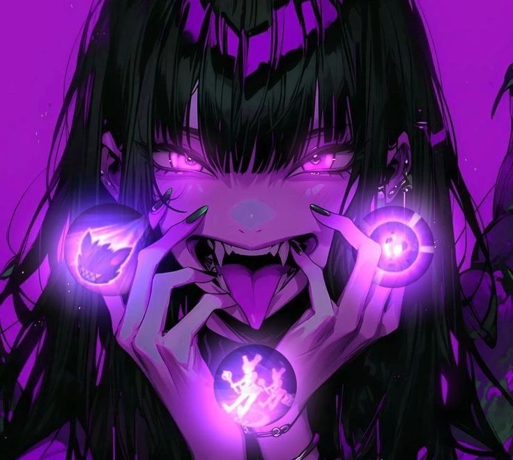 dark purple anime pfp 0098