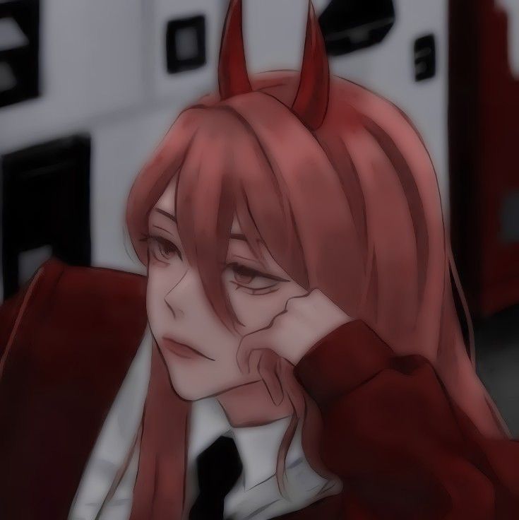 dark red anime pfp for social media