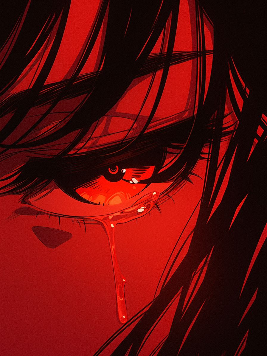 dark red anime pfp inspiration