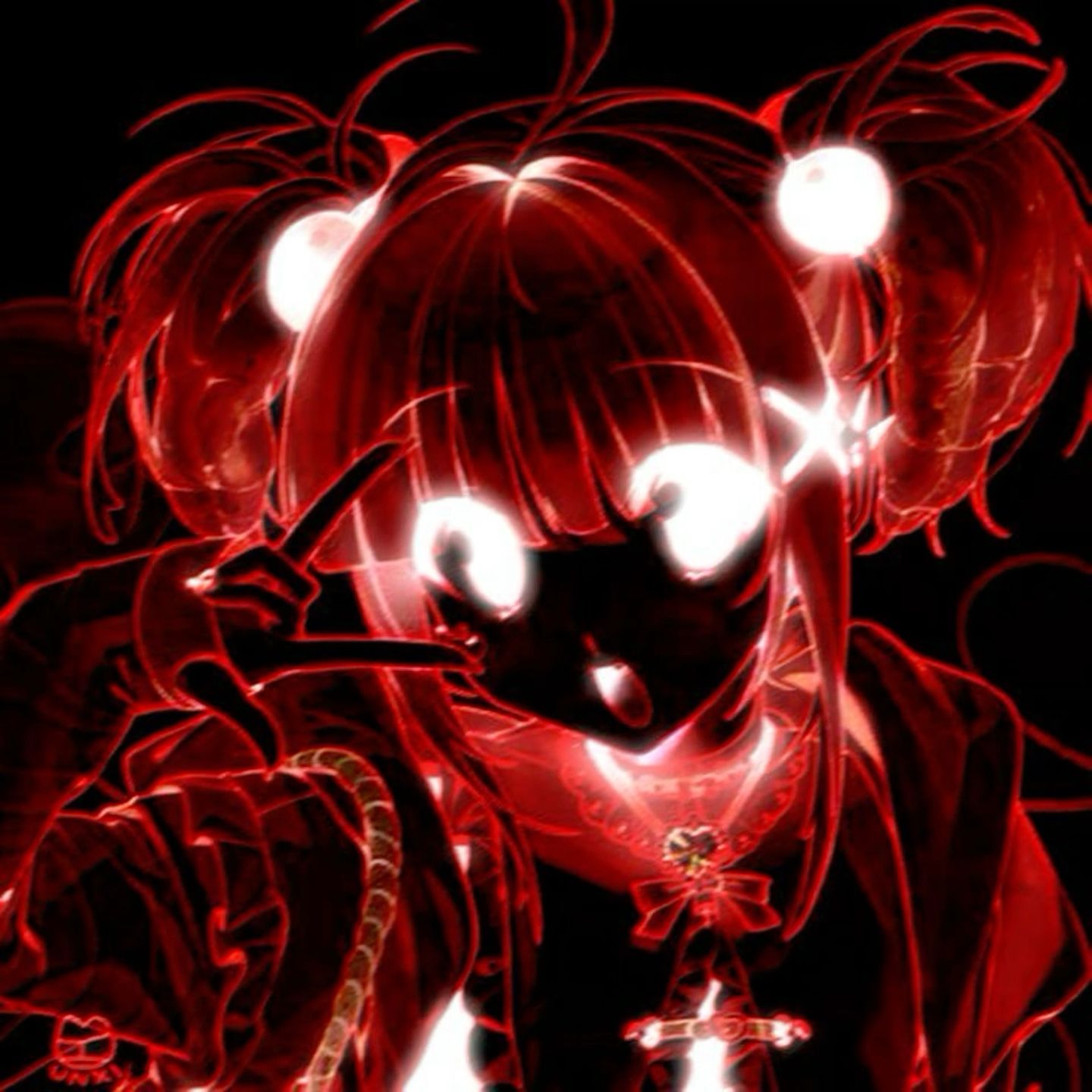 dark red anime pfp 0043