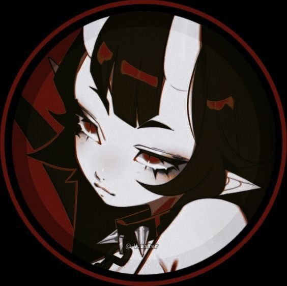 dark red anime pfp 0066