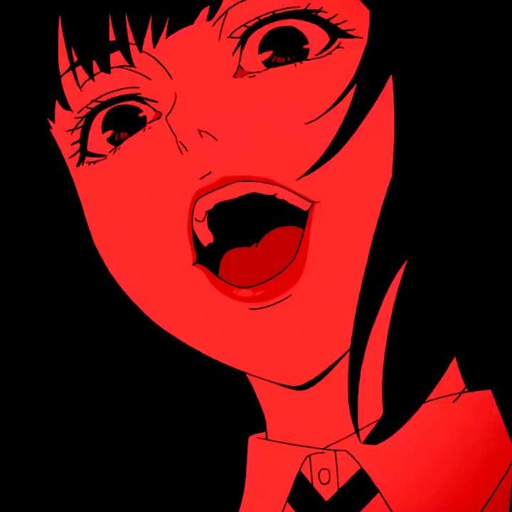 dark red anime pfp 0072