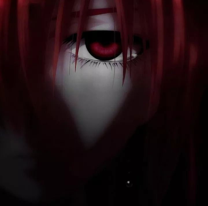 dark red anime pfp 0088