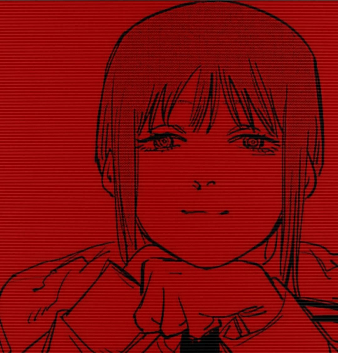 dark red anime pfp 0091