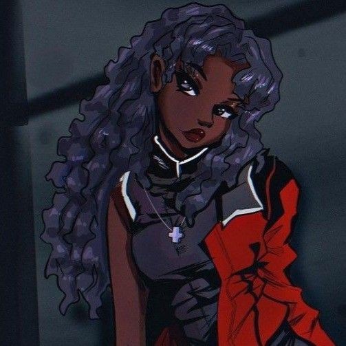 dark-themed black anime pfp