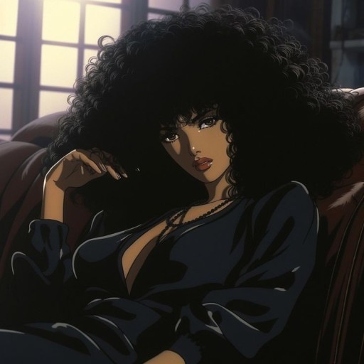 high-resolution black anime pfp images