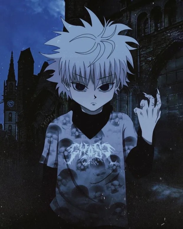 minimalistic killua pfp.