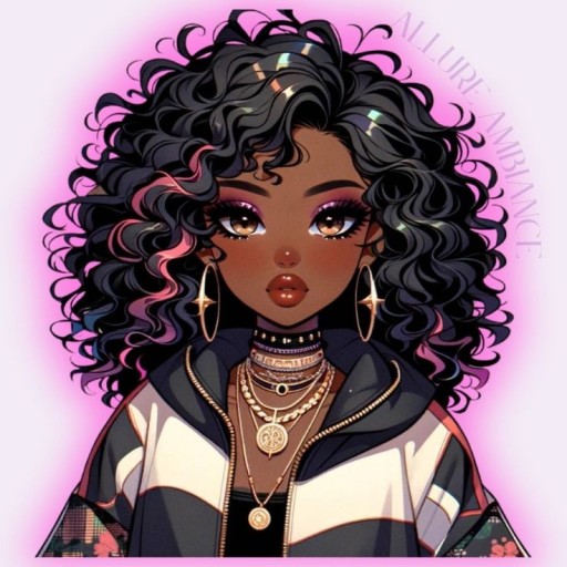 stunning black anime girl pfp for gamers