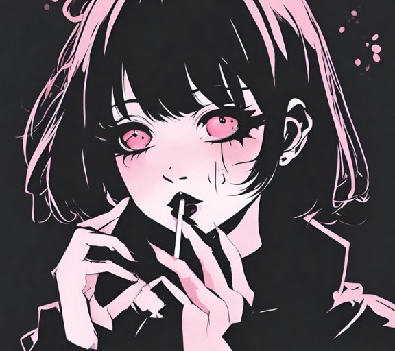 stylish goth pfp for social media